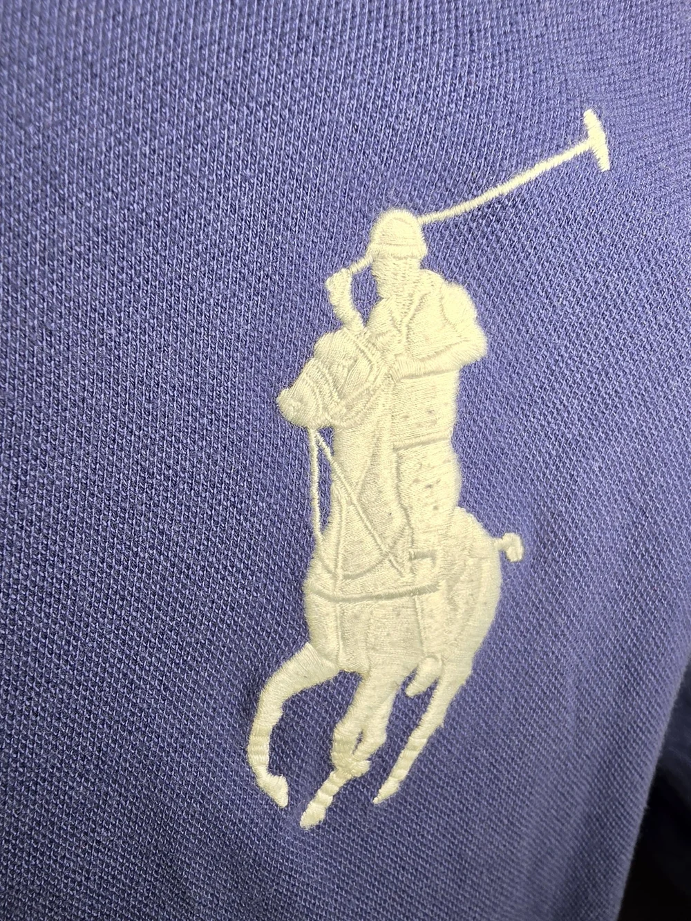 Ralph Lauren Men's Navy Polo Shirt with Crest & Big Pony